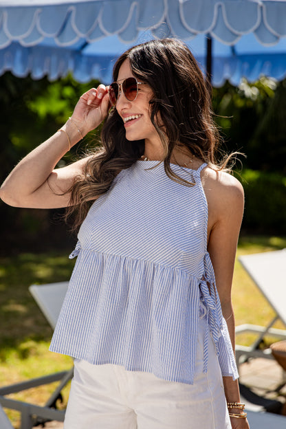 Picnic Charm Gingham Tie Tank Top - DU Deal
