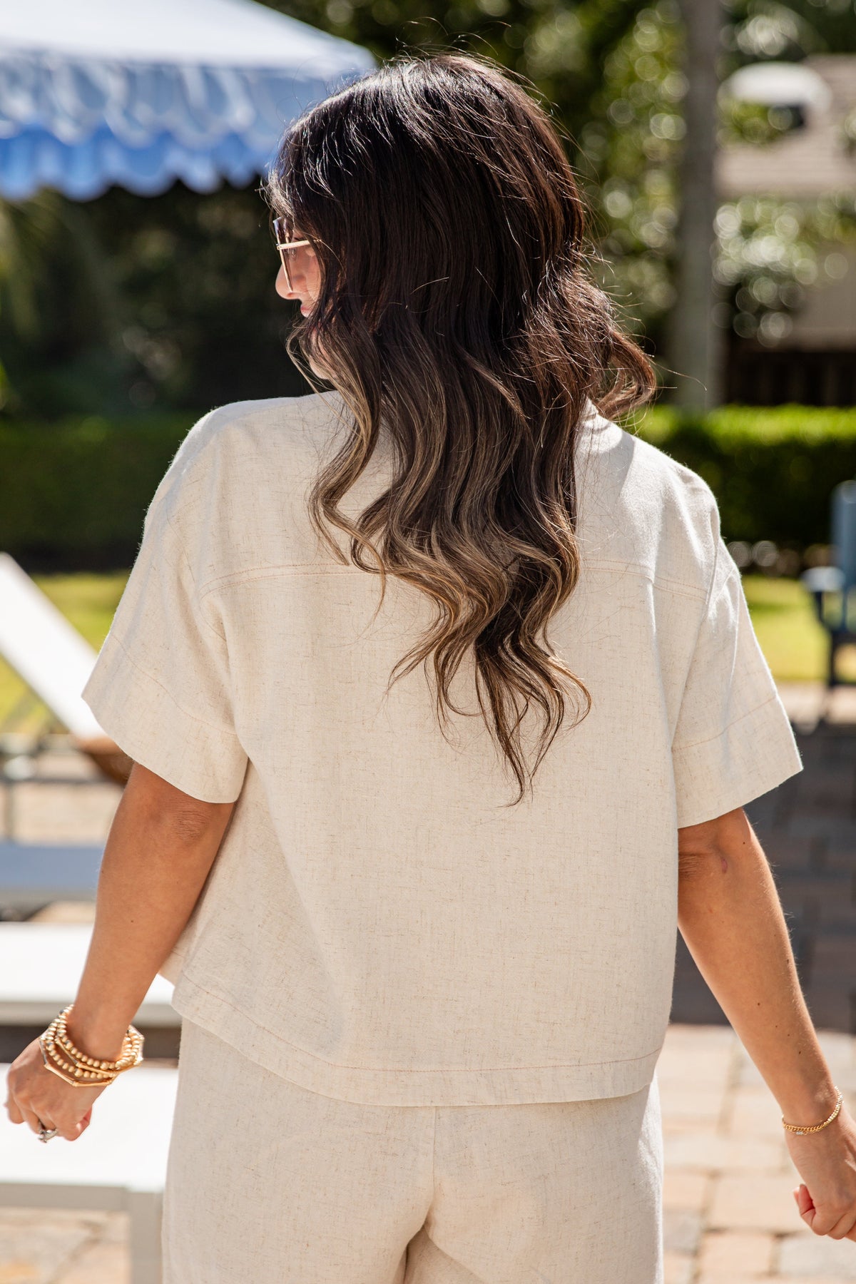 Sweet Like Summer Linen Natural Top