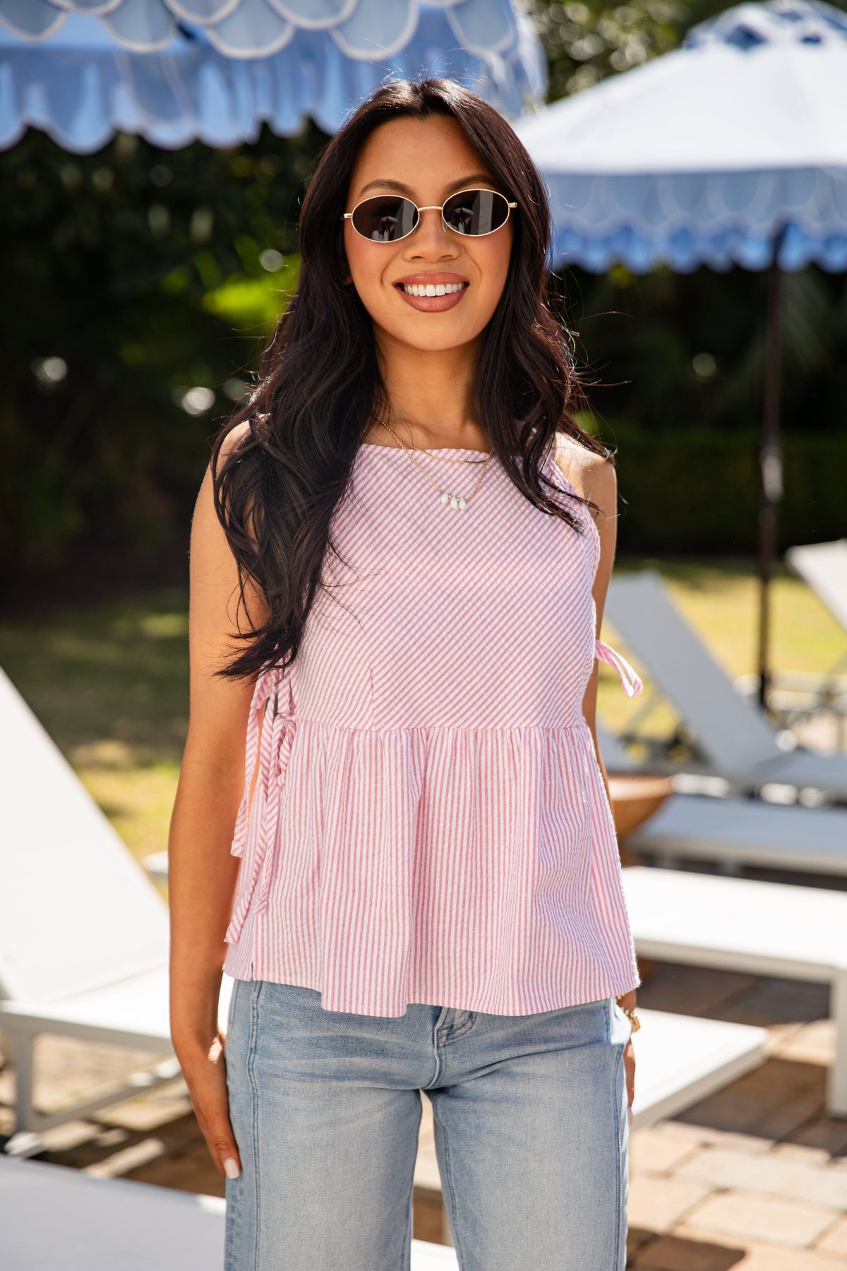 Picnic Charm Gingham Tie Tank Top - DU Deal