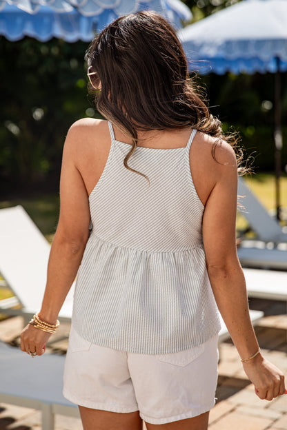 Picnic Charm Gingham Tie Tank Top - DU Deal